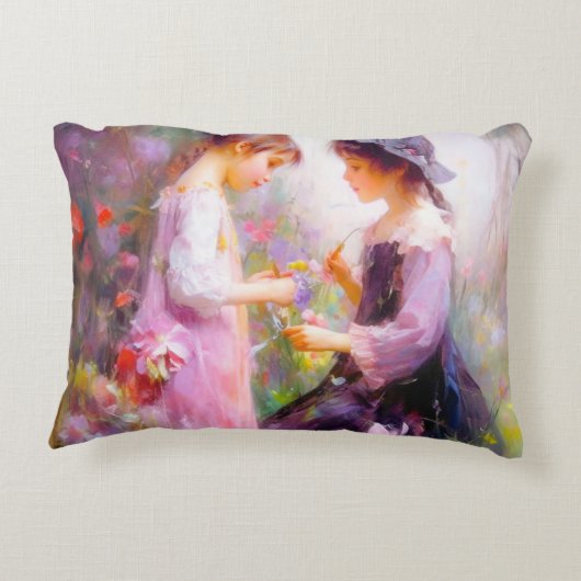 Lavendel  accent kussen (Achterkant)