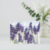 lavendel achtergrond briefkaart (Staand voorkant)