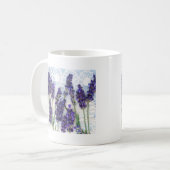 lavendel achtergrond koffiemok (Voorkant links)