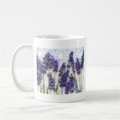 lavendel achtergrond koffiemok (Links)