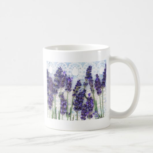 lavendel achtergrond koffiemok (Rechts)
