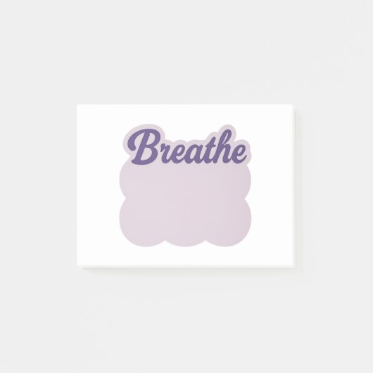 Lavendel “Adem” Wolk Post-it Post-it® Notes (Voorkant)