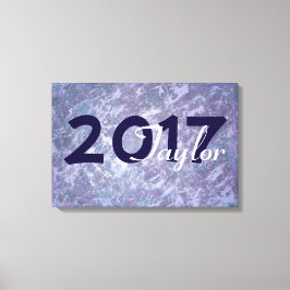Lavendel Afstuderen | Chique Paarse Lila Splatter Canvas Afdruk