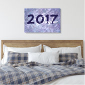 Lavendel Afstuderen | Chique Paarse Lila Splatter Canvas Afdruk (Insitu (Slaapkamer))