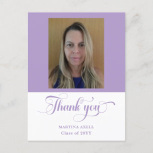 Lavendel Afstuderen Dank u Foto Briefkaart
