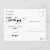 Lavendel Afstuderen Dank u Foto Briefkaart (Achterkant)