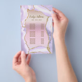 Lavendel agaat parelmoer folie prijslijst flyer (Hand)