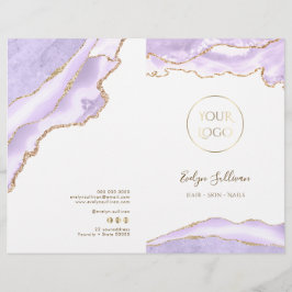 Lavendel agaat service menu brochure