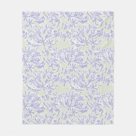 Lavendel Agapanthus Bloem Salie Groen Fleece Deken