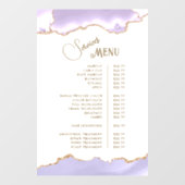 Lavendel Agate Diensten Menu Raamsticker (Vel)