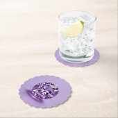 Lavendel Amethist Edelsteen Ronde geschulpte Onder Kartonnen Onderzetters (Insitu)