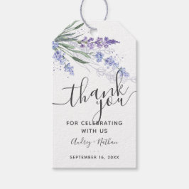 Lavendel Aquarel Bedankje Favor Cadeaulabel