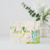 Lavendel Aquarel Bedankt Briefkaart (Staand voorkant)