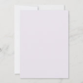 Lavendel Aquarel Bloemige Trouw Uitnodiging (Achterkant)