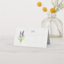 Lavendel Aquarel Tafelkaart  Plaatskaartje