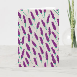 Lavendel Aquarel Witte Wenskaart Kaart