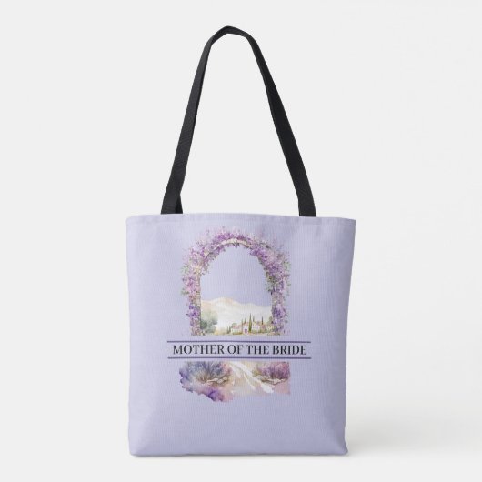Lavendel Arbor Tote Bag (Achterkant)
