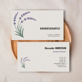 Lavendel & Aromatherapeut Visitekaartje