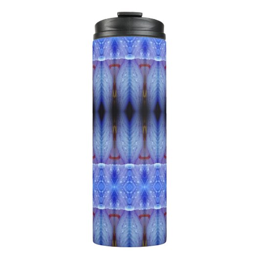 Lavendel Art Deco Reco Ikat Thermosbeker (Voorkant)