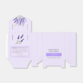 Lavendel Artisan Zeep Handgemaakte Producten Favor Bedankdoosjes (Uitgevouwen)