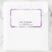 Lavendel Auteur Boek Bord met Tekst Rechthoekige Sticker (Tas)