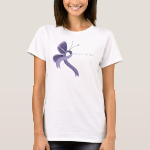Lavendel Awareness Lint Vlinder T-shirt