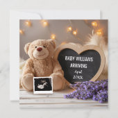 Lavendel Baby aankondiging sociale media (Voorkant)