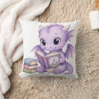 Lavendel Baby Draak Leeskussen Verhaaltjesboek Kussen