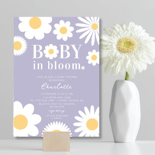 Lavendel Baby In Bloom Baby Shower Uitnodiging