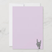 Lavendel Bad Two The Bone 2e verjaardagsfeestje Kaart (Achterkant)