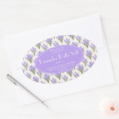 Lavendel Badzout Ovaal Label (Envelop)