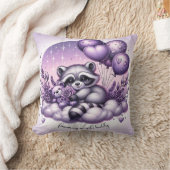 Lavendel Ballon Wasbeer Valentijns Kussen (Deken)