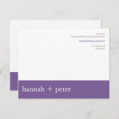 Lavendel Banner :: Ontvangst Uitnodiging (Voorkant / Achterkant)