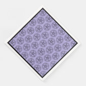 Lavendel Baphomet Pentagram Satanic Servet (Hoek)