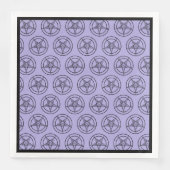Lavendel Baphomet Pentagram Satanic Servet (Voorkant)