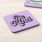 Lavendel Be Kind Affirmatie Onderzetter Set (Linkerzijde)