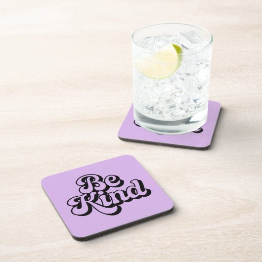 Lavendel Be Kind Affirmatie Onderzetter Set (Rechterzijde)