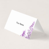 Lavendel bedankje kaart (Achterkant)