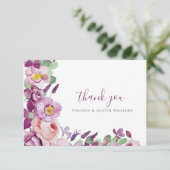 Lavendel Bedankkaart (Staand voorkant)