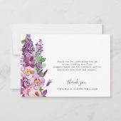 Lavendel Bedankkaart (Achterkant)