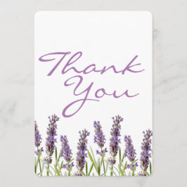 Lavendel Bedankt kaart