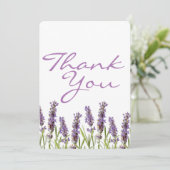 Lavendel Bedankt kaart (Staand voorkant)