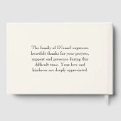 Lavendel begrafenis gastenboek - In liefdevolle he (Achterkant)