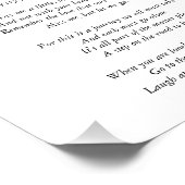 Lavendel begrafenis viering van het leven gedicht  foto afdruk (Hoek)