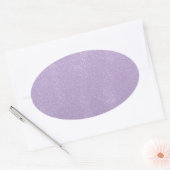 Lavendel bende ovale sticker (Envelop)