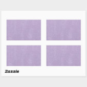 Lavendel bende rechthoekige sticker (Vel)