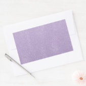 Lavendel bende rechthoekige sticker (Envelop)