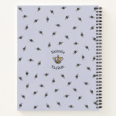 Lavendel beste moeder ooit Queen Bee Notitieboek (Achterkant)