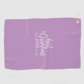 Lavendel beste oma ooit golfhanddoek (Horizontaal)