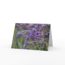 Lavendel bij de oceaan RSVP